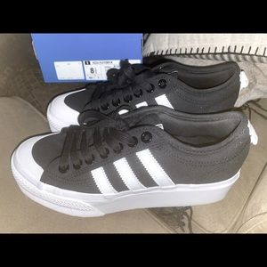 Black & White / Adidas Platforms / Size 8 1/2 - W